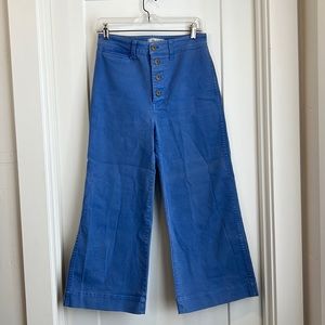 Madewell High Waisted Wide Leg Crop Pants